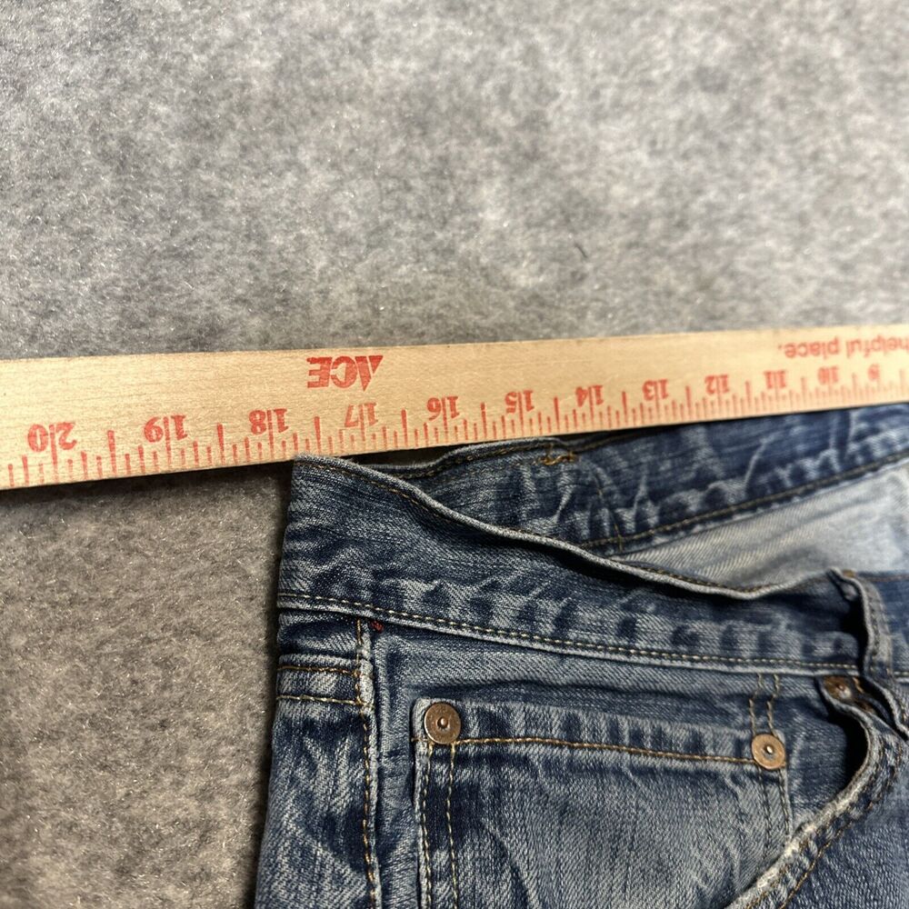 Vintage Ralph Lauren Ashmore Original Fit Distressed Jeans Men's Size 38x32 Blue - Picture 3 of 10